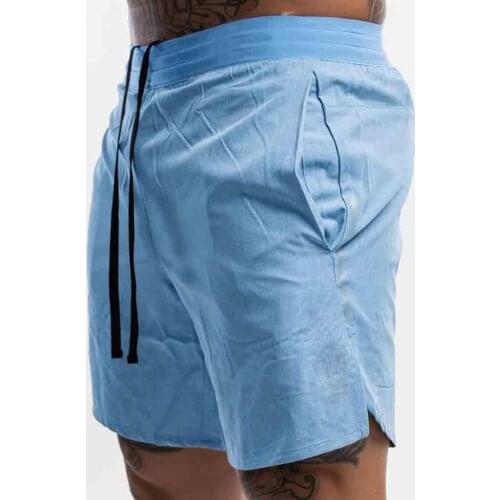 Men Fitness Bodybuilding Multi Pockets Shorts Summer Gyms Workout Male Breathable Quick Dry Sportswear Jogger Beach Short Pants