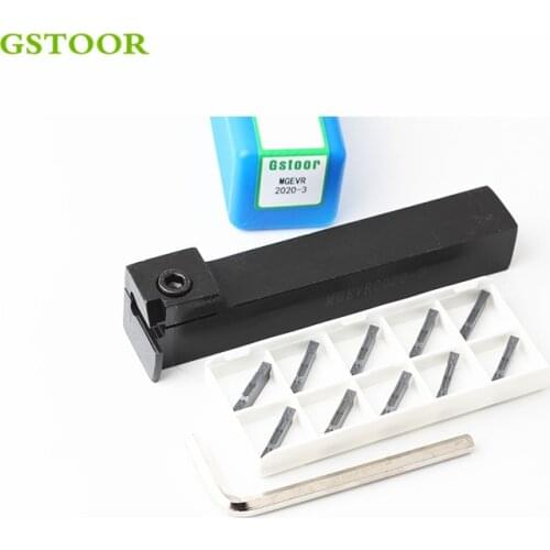 1PC MGEVR2020 MGEVL2020 1.5mm 2mm 2.5mm 3mm 4mm External Grooving Turning Holder CNC Lathe Tool with MGMN Inserts