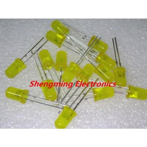 1000pcs 5mm Yellow Super Bright Diffused LED Light Lamps