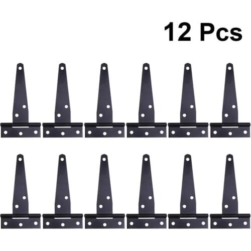 12Pcs 4Inches T-hinge T-hinge Triangular Hinge Slotted Bearing Door