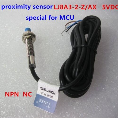 2PC M8 2mm sensing DC 5V NPN NC LJ8A3-2-Z/AX-5V cylinder inductive proximity sensor switch work voltage 5VDC special for MCU
