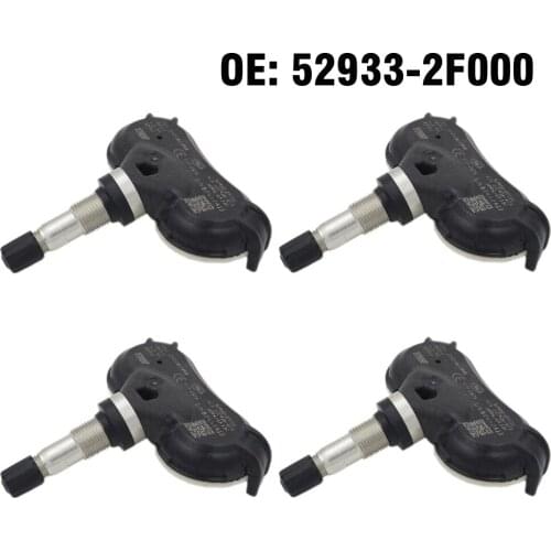 4 PCS Car Tire Pressure Monitor Sensor TPMS 52933-2F000 for For Hyundai Accent Equus Genesis Sonata Tucson 2009 2010 2011 2012