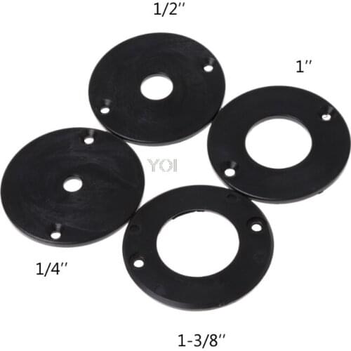 Aluminum Router Table Insert Plate w/ 4 Rings For Woodworking Benches Router Table Plate