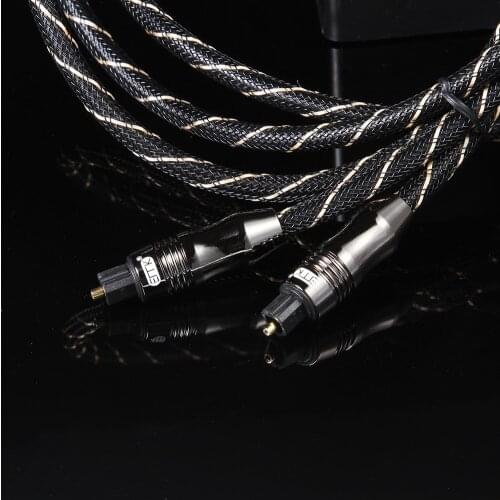 Digital Optical Audio Cable Toslink Cable Nylon Braided Fiber Optic Male to Male Cord for Home Theater, Sound Bar, TV, PS4, Xbox