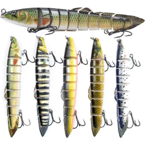 Walk Fish Section Bait 100MM/130MM Wobblers Fishing Lures Sinking Hard Bait Swimbait Crankbait Minnow Fishing Tackle