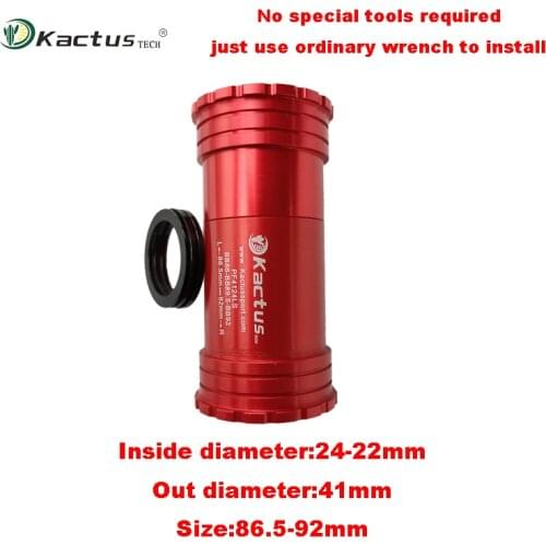 KACTUS PF4124(22)LS CERAMIC Press Fit Bottom Bracket 86.5-92mm BB for Shimano SRAM GXP Rotor 3D24 Aldhu24 24mm Crankset Chainset