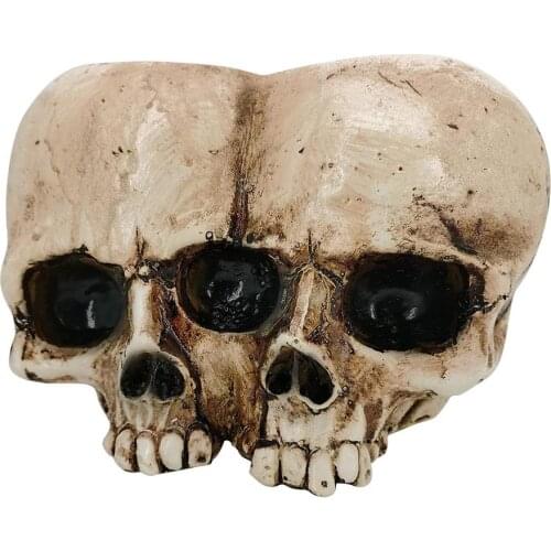Resin Crafts Human Tooth Skull Teaching Skeleton Model Halloween Home Office Flower Pot Planter Skull Pot Decoration