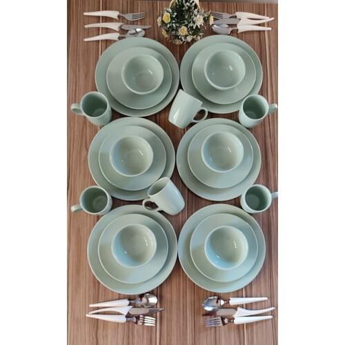 Cotıdıana Ceramic Dinner Set 6-Person 24-Piece Round Set