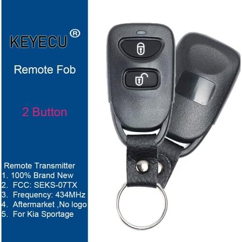 KEYECU Remote Car Key Fob for Kia Sportage 2005 2006 2007 2008 434MHz - FCC ID : SEKS-07TX