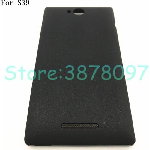 Battery Cover Replacement Parts For Sony Xperia C C2304 S39 C2305 S39H S39C Rear Battery Door Back Cover Housing With Logo
