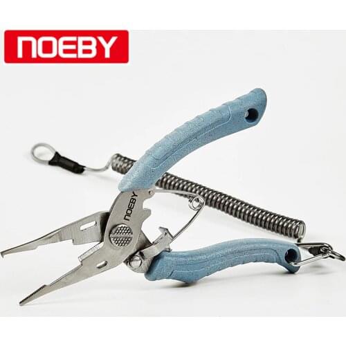 NOEBY Fishing Accessories Mini Pliers Tool For Small Slip Ring Of Lures Stainless Steel Fishing Plier Braid Line Cutter