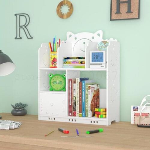 Desk Bookshelf, Small Creative Desk, Shelf, Bookcase, Student, Simple Computer Desktop Bookshelf