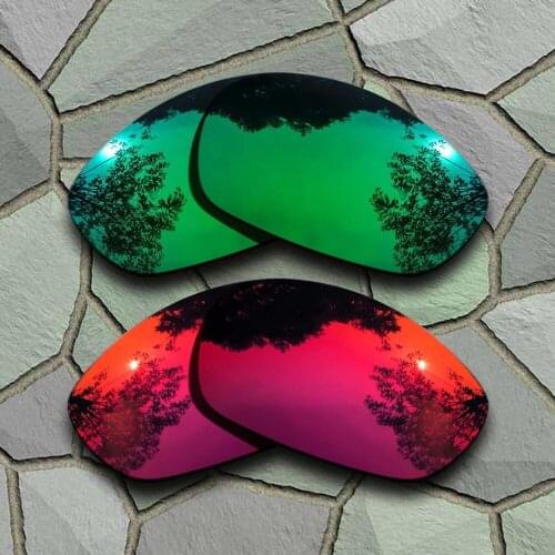 Jade Green&Violet Red Sunglasses Polarized Replacement Lenses for Straight Jacket 2007