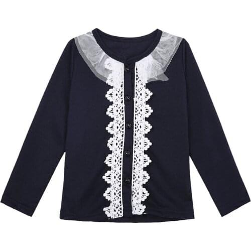 Toddler Baby Girls clothes Lace long sleeve CardiganOutwear Geometry kids newborn cotton lovely Coat one pieces