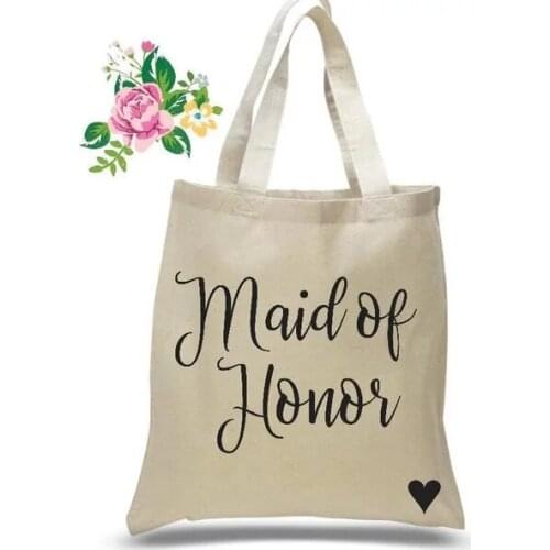 Personalize name glitter wedding bride bridesmaid canvas Tote Bags, Maid of honor gift. Bridal tote