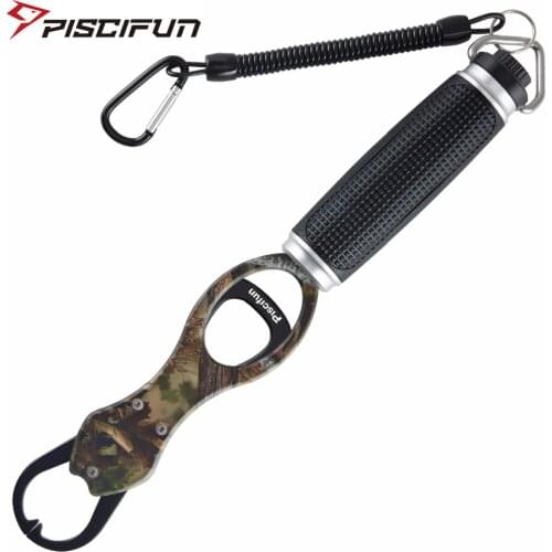 Piscifun Aluminum Camouflage Anti-corrosion Portable With Lanyard And Safe Buckle Fishing Grip Durable Fishing Tool