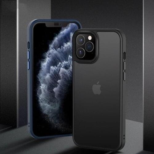 Translucent Hard PC Cover Matte Shockproof Armor Phone Case For iPhone 12 11 Pro Max XR X XSMax XS 8 7 Plus SE2020 Soft Bumper