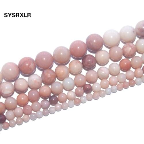 Pink Aventurine Natural Stone Round Loose Beads For Jewelry Making DIY Bracelet Necklace 4/6/8/10 /12 MM Strand