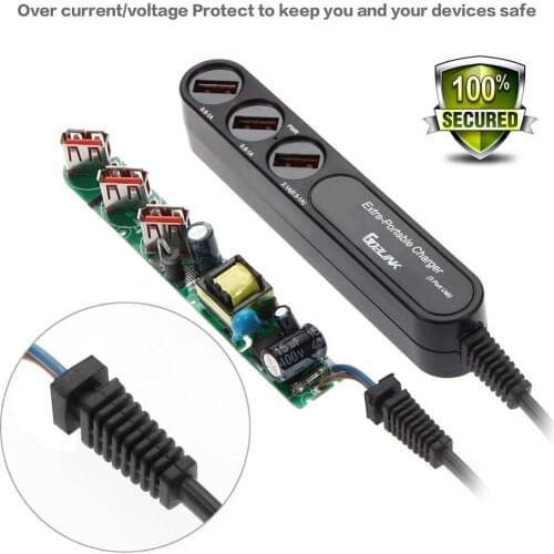 Go2link 3A 3 Ports USB Power AC Wall Charger Travel Adapter for iphone IPAD AIR MINI Samsung s4 s5 NOTE 3 2