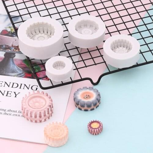 3D Tire Shape Silicone Mold Car Tire Motorcycle Tire Cake Fondant Chocolate Mold Cake Decorating Tools DIY Baking Soap Mould