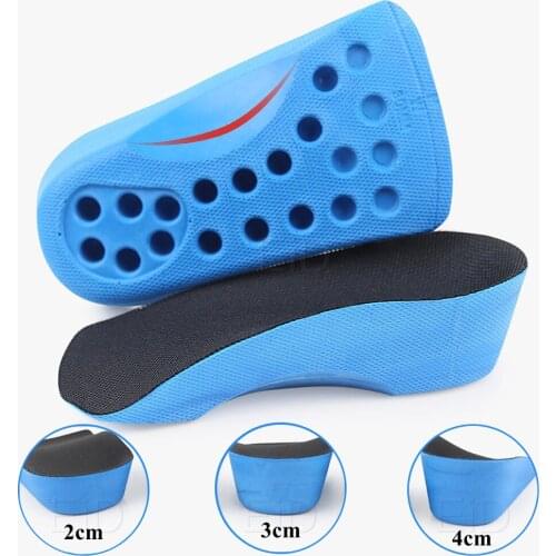 2-4cm Height Increase Insoles for Shoe Insoles Half Heighten Heel Insole Insert Sports Shoes Pad shock absorption Cushion Unisex