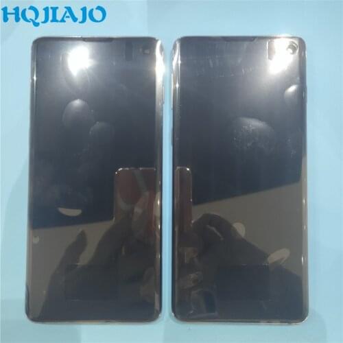 Super AMOLED LCD For Samsung S10 SM-G9730 G973F LCD Display Touch Screen Digitizer For Samsung S10 2019 SM-G9730 G973F LCD