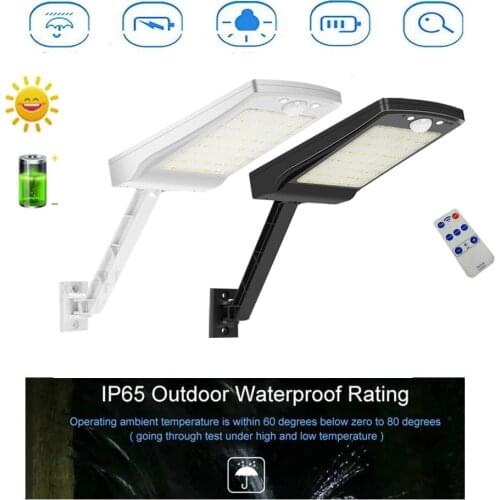 LEDs Solar street Wall Light Outdoor Waterproof Powered Sunlight for Garden decorative PIR Motion Sensor Lamp