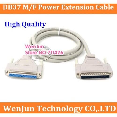 High Quality DB37 male to female power extension cable DB 37pin male to DB 37pin female expansion cable 1pcs