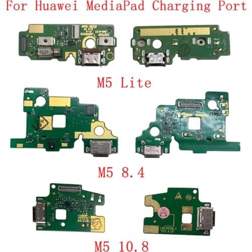 USB Charging Connector Port Board Parts Flex Cable For Huawei MediaPad M5 Lite 8.4 10.8 Flex Cable Replacement Part