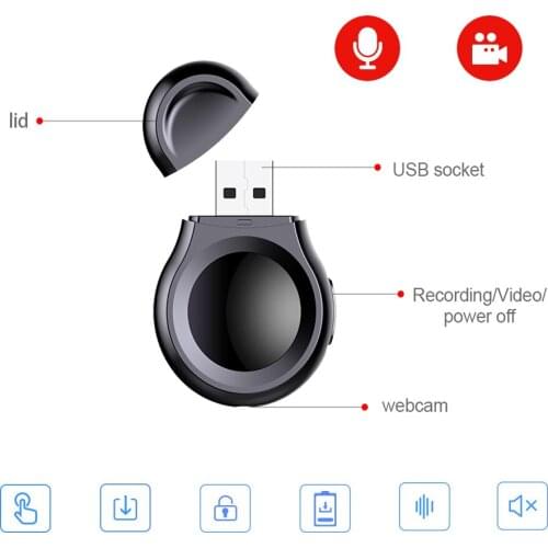 VJOYCAR Mini 130mAh 1080P Voice recorder 8GB with Camera D7 Dictaphone pen audio sound U-disk Voice Recorder