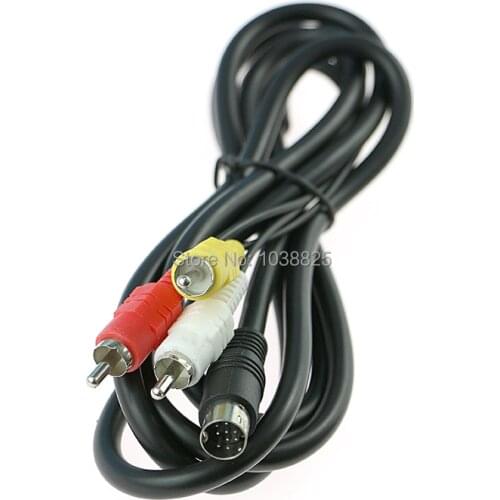 High Quality 6FT 1800mm Retro-bit AV RCA Audio Video Cable For Sega Genesis 2 Connection Cord