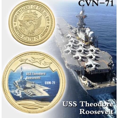 WR US Gold Plated Commemorative Coins Quality Gold Metal American Customized Coin For Collection New Year Business Gifts