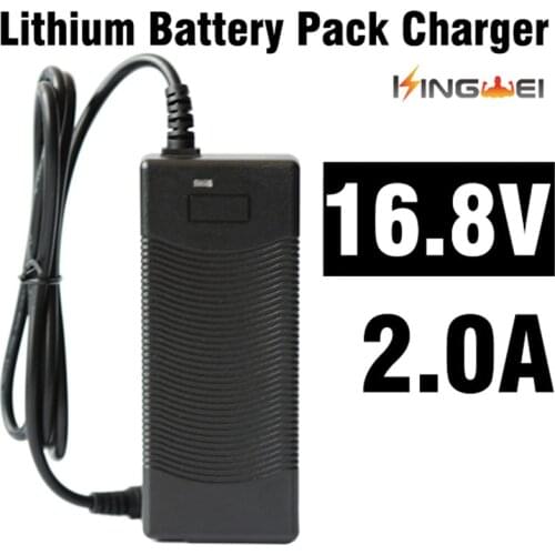 KingWei 1pcs DC 16.8V 2A AC 100V-240V Adapter Converter Power Supply Power Adapter Wall Charger for 18650 Lithium Battery