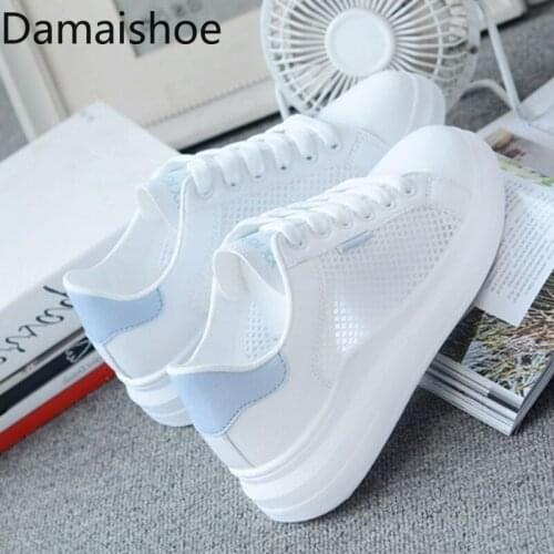 Womens Shoes 2021 Spring and Summer White Shoes Mesh Breathable Sports Korean Style Bai Match Shoes Schoolgirl Casual Sneakers
