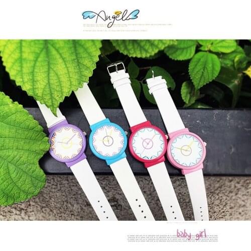 2020 lady gift Enmex creative style girl wristwatch Color Geometry cool design ladygirl colorful clock casual quartz watch