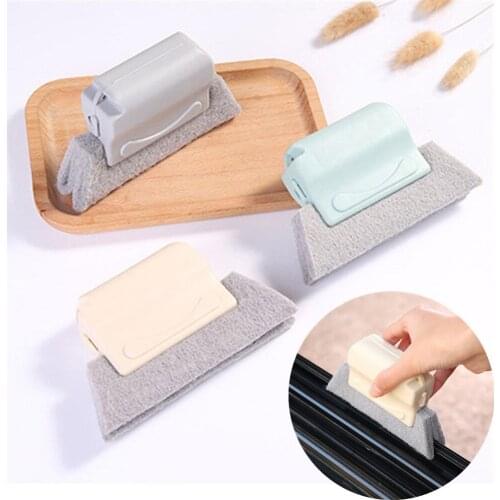3pcs Cleaning Brush Window Frame Door Groove Kitchen Decontamination Brush Brosse Toilet Silicone Magic Brush Home Cleaning Tool