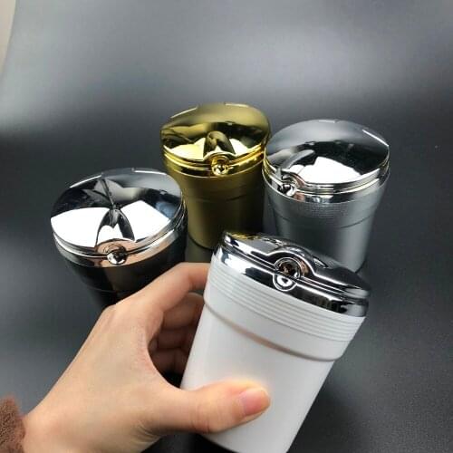 Car Ashtray with LED Blue Light For Toyota Prius Levin Crown Avensis Previa FJ Cruiser Venza Sienna Alphard ZELAS HIACE CONCEPT