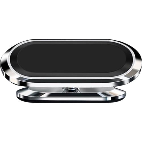 Car Magnet Phone Mount Magnetic Phone Holder for Car Home Kitchen Office (Silver with Base) Car phone holder