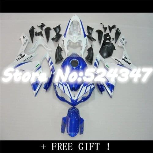 B yzf 07-08 blue white YZFR1 YZF r1 07 08 YZF R1 YZF-R1 YZF1000 2007 2008 blue black