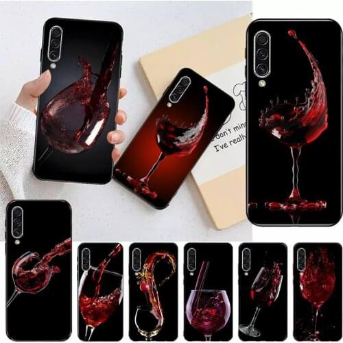 Wine glass fashion pattern Phone Case For Samsung galaxy A S note 10 7 8 9 20 30 31 40 50 51 70 71 21 s ultra plus Luxury shell