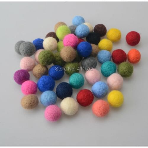 100pcs 2cm DIY Lovely 20mm wool Felt Ball Garland Party Decor Wedding Decorations Colourful Kids Room Decor Fun Home Decor