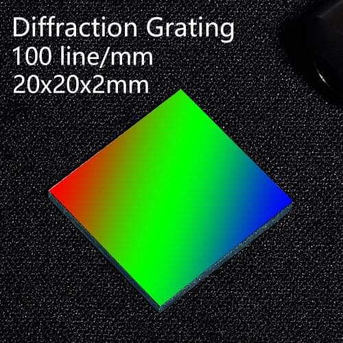 Holographic diffraction grating 100 lines 1mm Glass engraving Teaching demonstration optical instrument Spectroscopic analysis