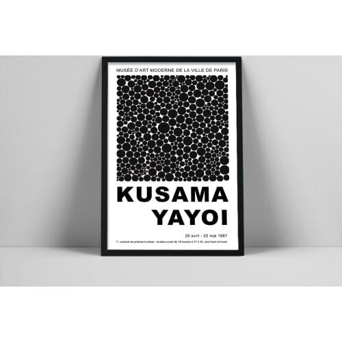 Canvas Painting Yayoi Kusama Artwork Exhibition Posters and Prints Gallery Wall Art Decoration Museum for Living Room Home Decor