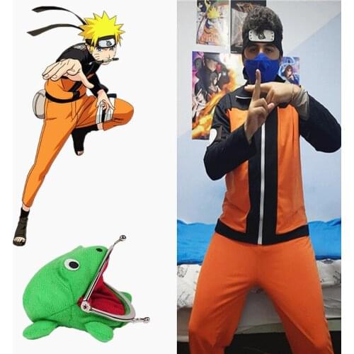 Adults&Child Narut Cosplay Costumes Kids Anime Cosplay Suits Narut Bandage Anime Wallet Fantasy Party Gift