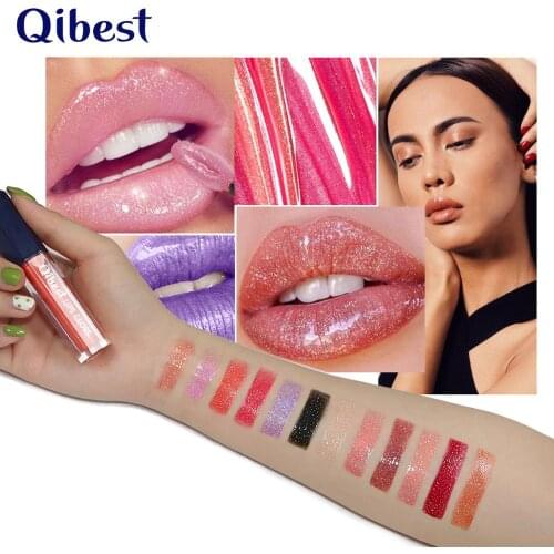 Makeup Metallic liquid Lipstick Sexy Waterproof Shining Lip gloss Long Lasting Pigment Tint Cosmetics 12 Colors