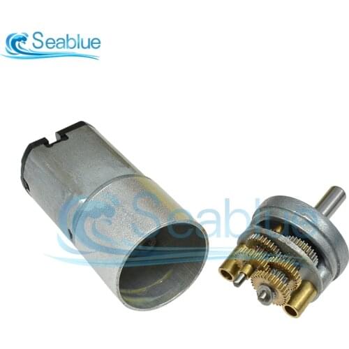 16GA-030 Mini Full Metal Gear Motor DC 6V 12V 30/60/100/150/200/300RPM Speed Reduction Gearbox Motor Low Noise High Speed For RC