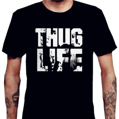 THUG LIFE t shirt men printed design t shirts USA size