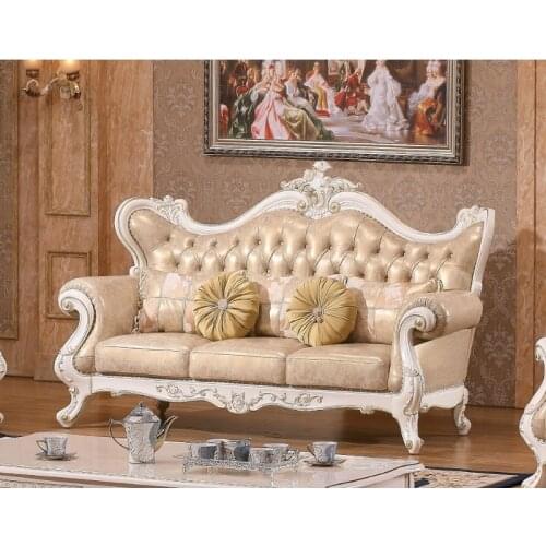 Leather sofa set royal living room furniture of sofa set designs and prices WA523