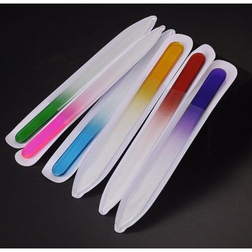 10pcs/set Nail File Crystal Polishing File Glass Nail Art Manicure File for Women Girl Professional Polishing