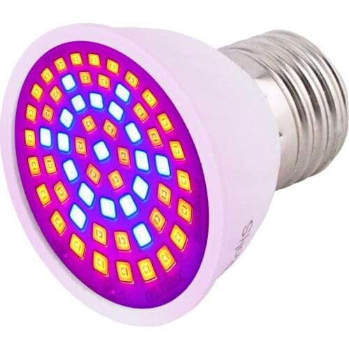 Full Spectrum LED Plant Grow Light Bulb E27 110V 220V 60 LEDs Phytolamp For Indoor Garden Greenhouse Hydroponics Plants Flowers